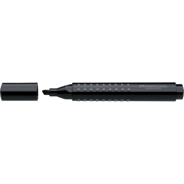 Faber-Castell Grip Marker, skrå spids, 4 stk.