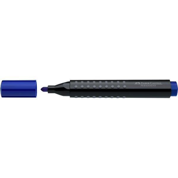 Faber-Castell Grip Marker, rund spids, blå