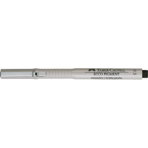 Faber-Castell Ecco Pigment Finepen 0,5 mm, sort