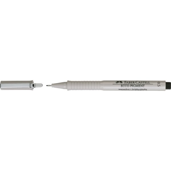 Faber-Castell Ecco Pigment Finepen 0,5 mm, sort
