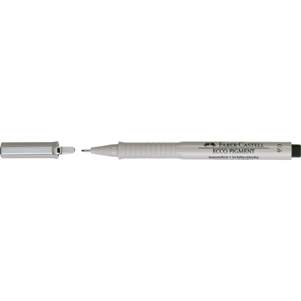 Faber-Castell Ecco Pigment Finepen 0,6 mm, sort