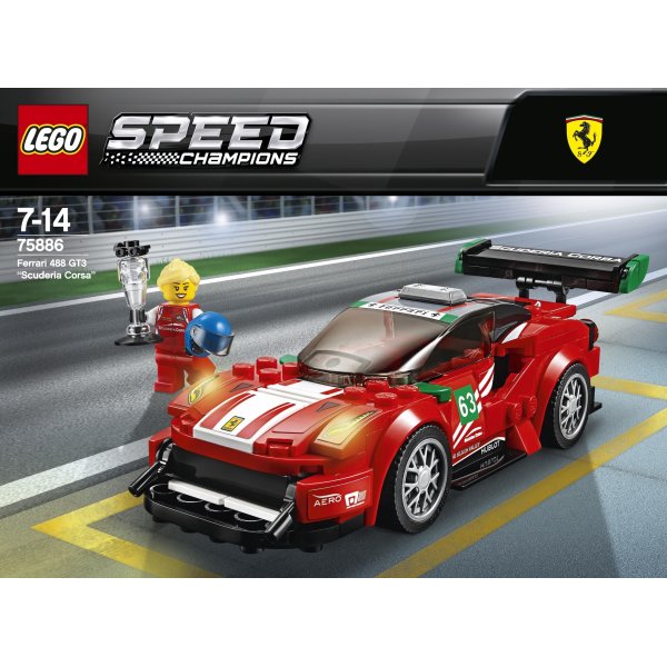 LEGO Speed C. 75886 Ferrari 488 GT3, 7-14 år