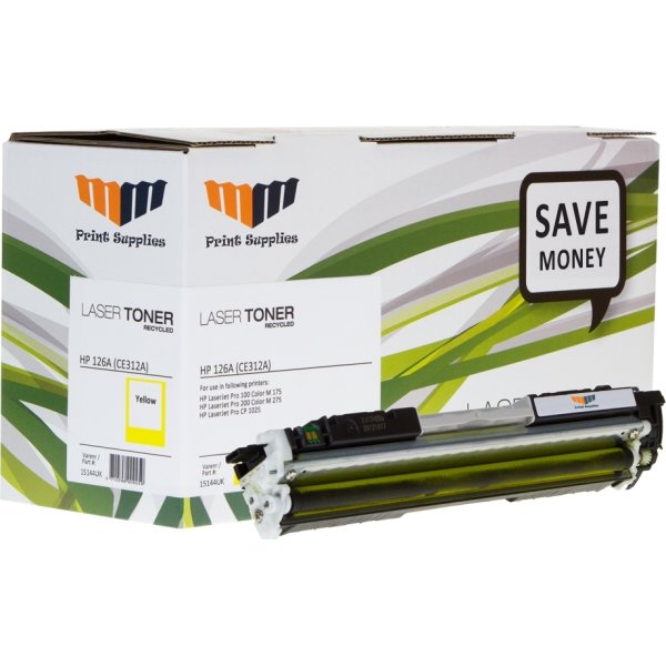 MM CE310A/126A kompatibel lasertoner, gul, 1200s
