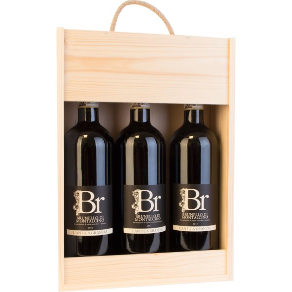 Br- Brunello Montalcino 3 stk. i trækasse