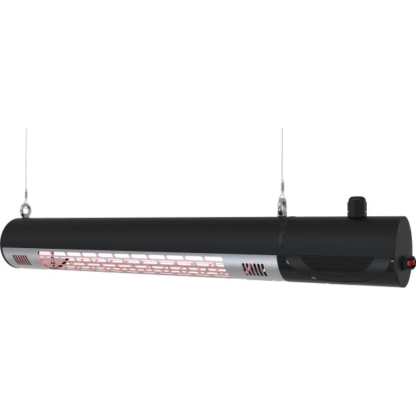 Terrassevarmer vægmodel L 1500 W remote GT