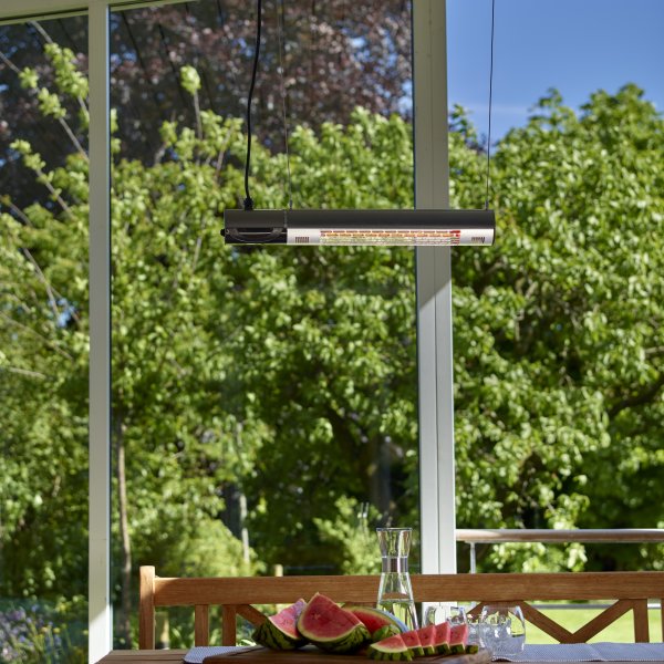Terrassevarmer vægmodel L 1500 W remote GT