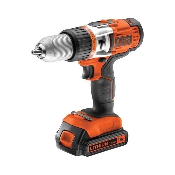 Black & Decker 18V Slagboremaskine, 1,5Ah