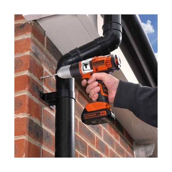 Black & Decker 18V Slagboremaskine, 1,5Ah