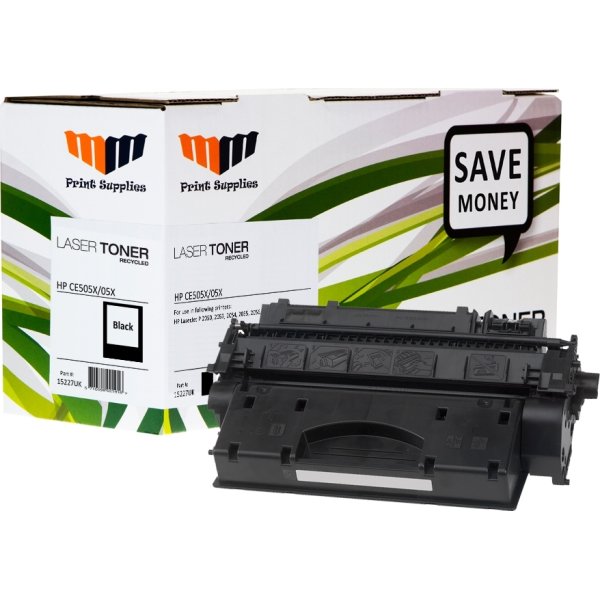 MM 05X/CE505X kompatibel lasertoner, sort, 6500s