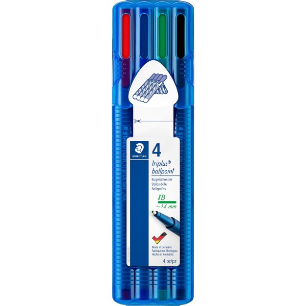 Staedtler Triplus Ball Kuglepen XB, 4 stk.