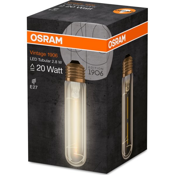 Osram Vintage 1906 LED Stavpære E27, 2,8W=20W