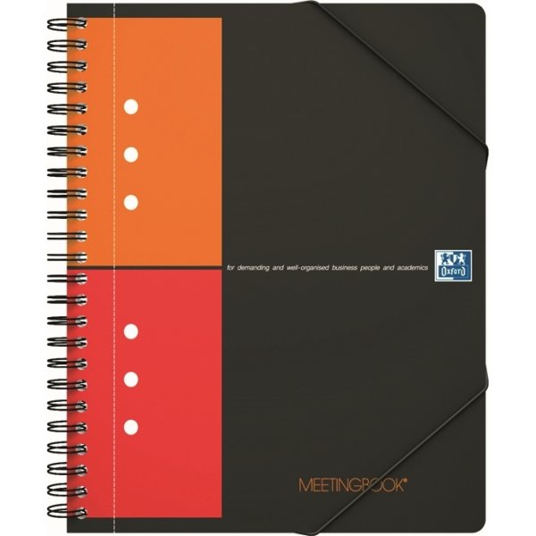 Oxford Int. Meetingbook Spiralbog A5+, kvadreret