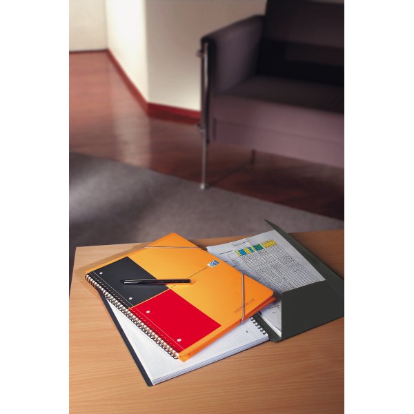 Oxford Int. Meetingbook Spiralbog A5+, kvadreret