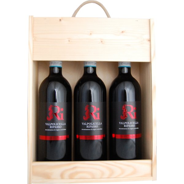 Ri-Valpolicella Ripasso 3 stk. i trækasse