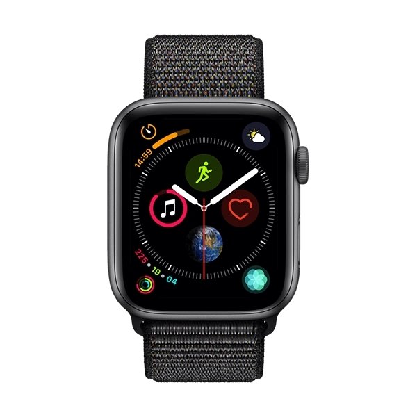 Apple Watch Series 4 GPS, 44mm grå med sport loop