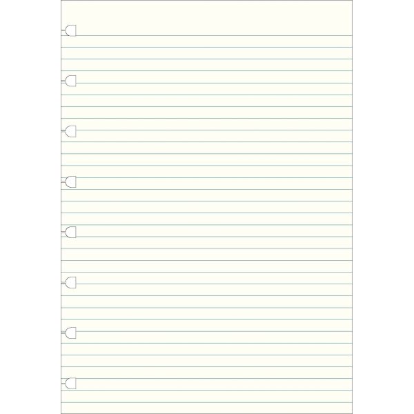 Filofax Linjerede blade A5 til Byg-Selv notesbog