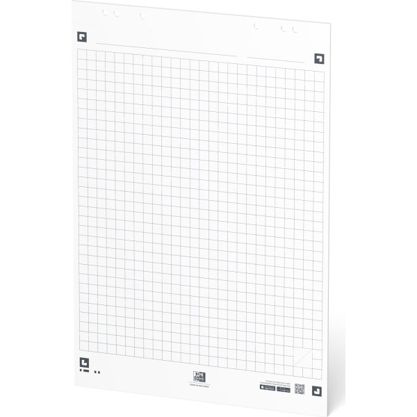 Oxford Smart Chart Flipoverblok 650x980 mm, kvadr.