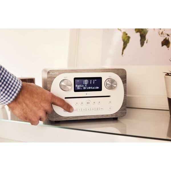 Pure Radio Evoke C-D4 Bluetooth, FM/DAB/DAB+, grå
