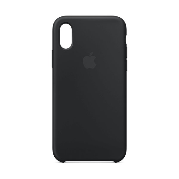 Apple cover til iPhone Xs i silicone, sort