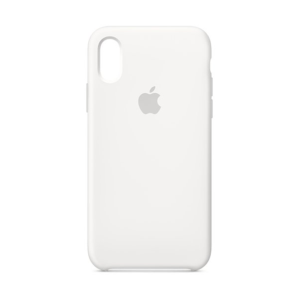 Apple cover til iPhone Xs i silicone, hvid