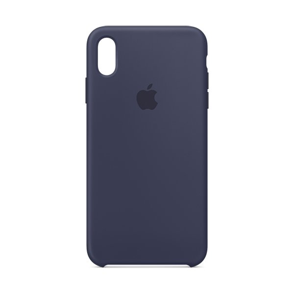 Apple silikone cover til iPhone Xs Max, midnatsblå
