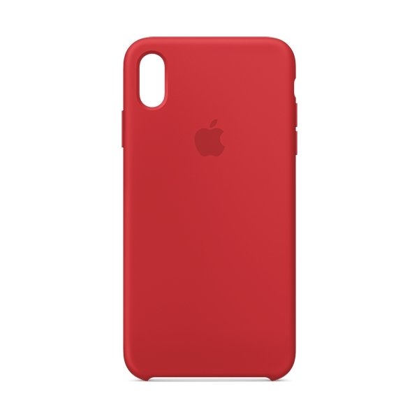 Apple cover til iPhone Xs Max i silikone, rød
