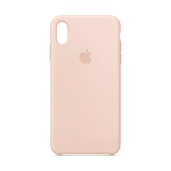 Apple cover til iPhone Xs Max i silikone, lyserød