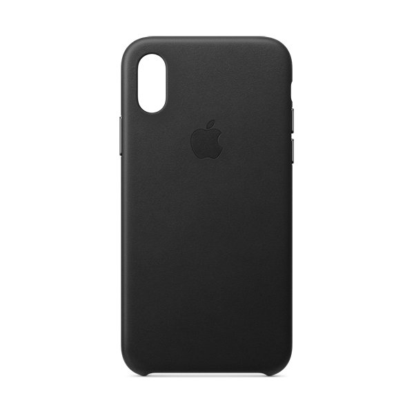 Apple cover til iPhone Xs i læder, sort