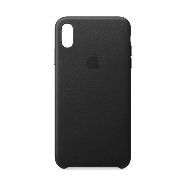 Apple cover til iPhone Xs Max i læder, sort