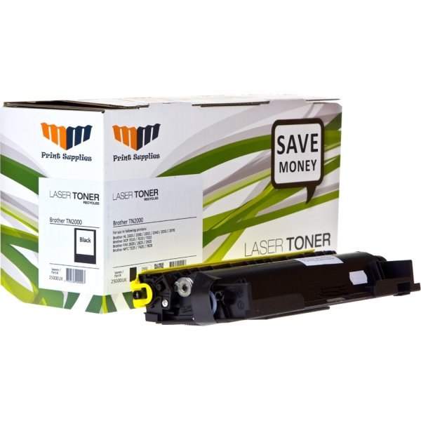 MM TN2000 lasertoner, sort, 2500s