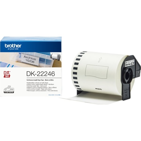 Brother endeløs tape i papir 103,6mm x 30,48 m
