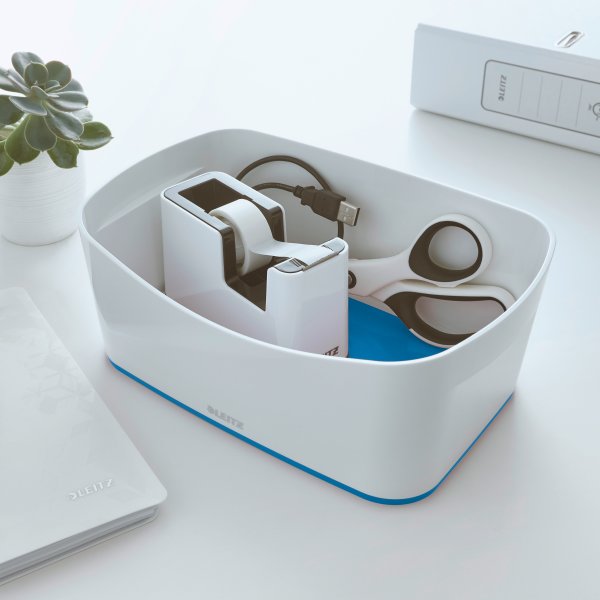 Leitz MyBox Opbevaringsbakke, hvid/blå