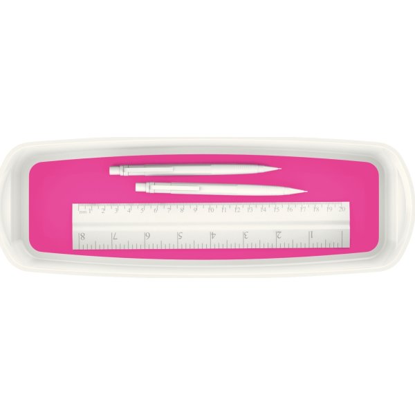 Leitz MyBox Opbevaringsbakke Long, hvid/pink