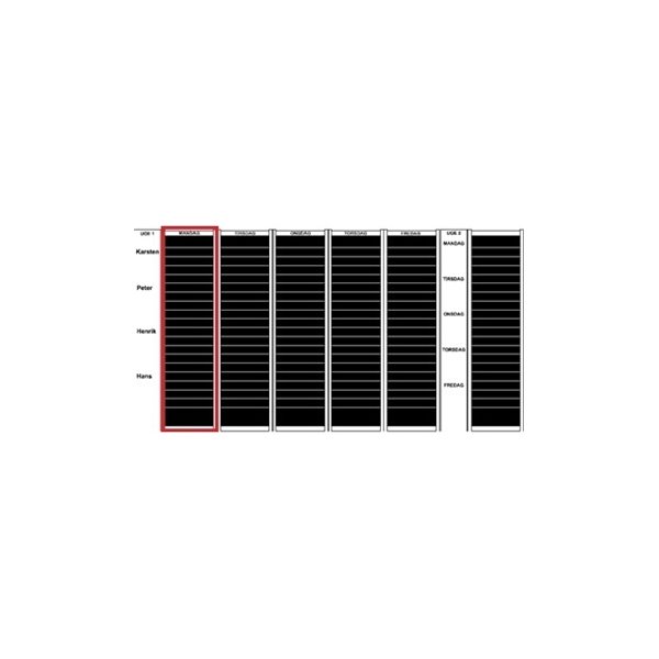 Plan-dex kortmodul A4 tykke bilag 60mm, 15 stk