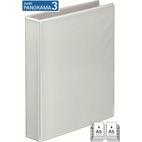 Bantex Indstiksringbind 2 D-ringe, 55mm/35mm, hvid