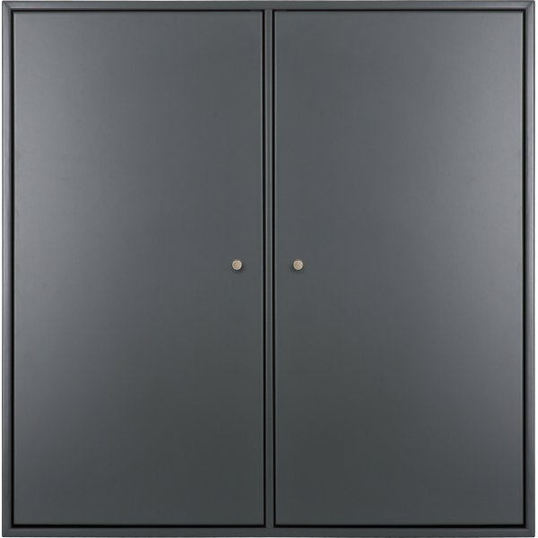 HAVANA skab m/4 rum, 2 låger, D34 Dark Grey m/greb