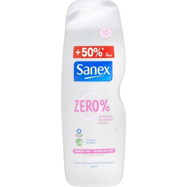 Sanex Zero% Showergel, 1000 ml