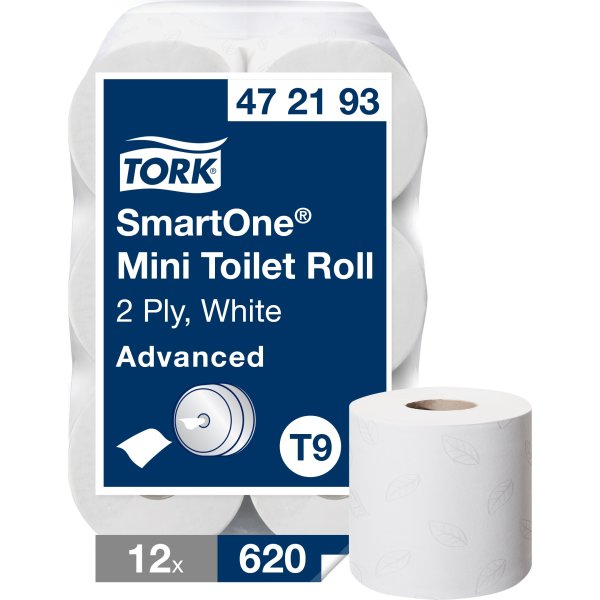 Tork T9 Advanced SmartOne Toiletpapir, 2-lag,12 rl