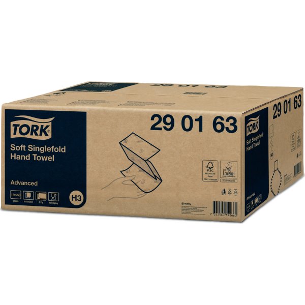Tork H3 Advanced Håndklædeark, zig-zag fold, 15 pk