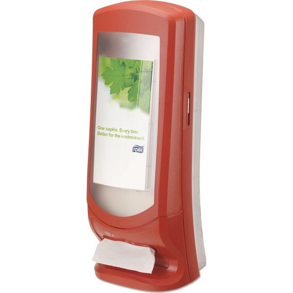 Tork N4 Xpressnap Servietdispenser, Disk, Rød