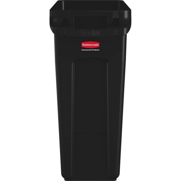 Rubbermaid Slim Jim affaldsbeholder, 60 L., Sort