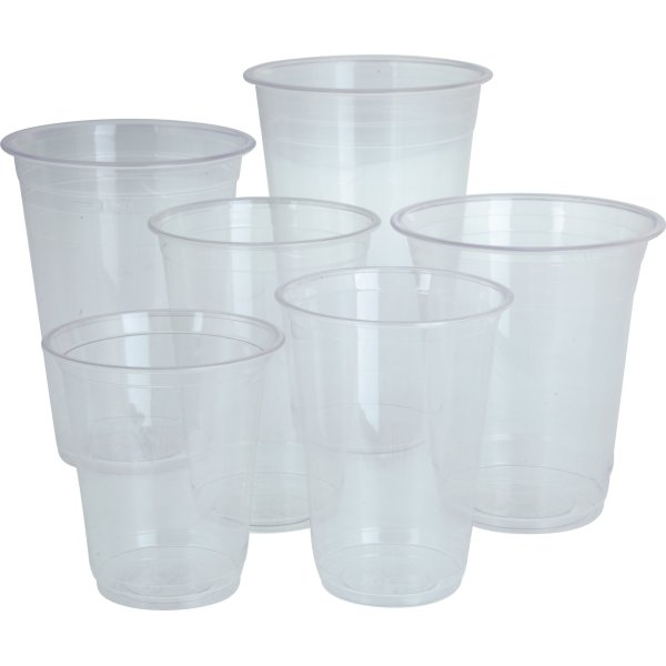 Komposterbart Drikkebæger, klar, PLA, 600 ml