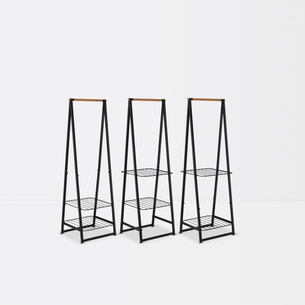Brabantia Linn Tøjstativ, smal, sort