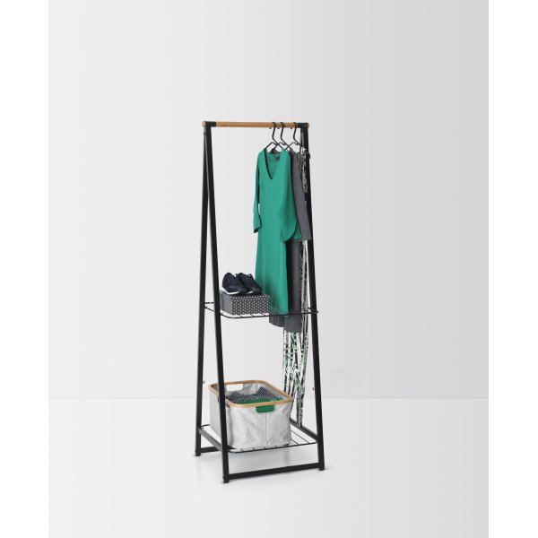 Brabantia Linn Tøjstativ, smal, sort