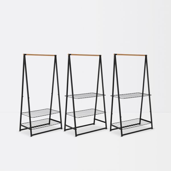 Brabantia Linn Tøjstativ, bred, sort