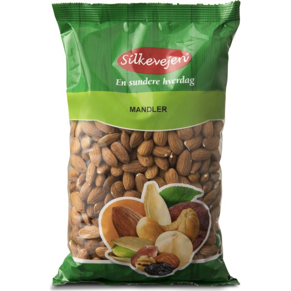 Silkevejen Mandler, natural, 1 kg