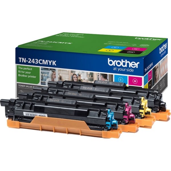 Brother TN243CMYK lasertoner sampak K/C/M/Y, 4000s