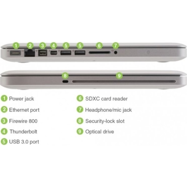 Brugt Apple MacBook Pro 13,3", 240GB, sølv (B)