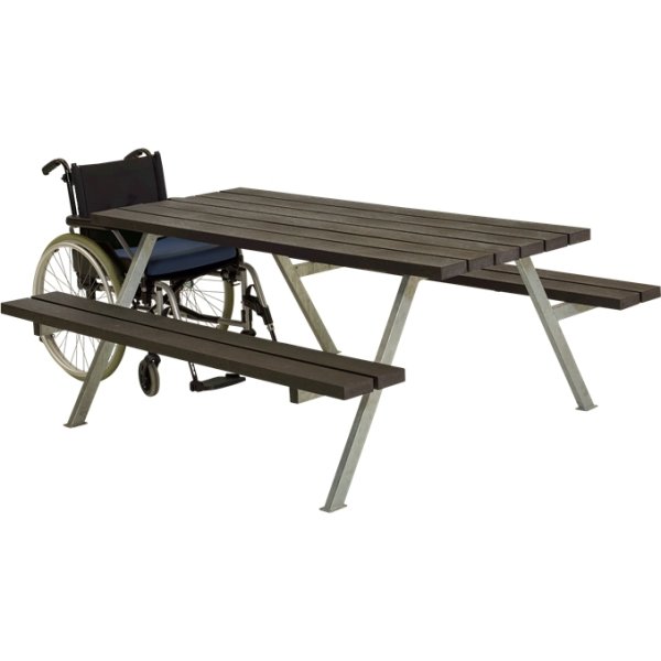 Plus Alpha Bord/Bænkesæt, genbrugsplast, 177 cm