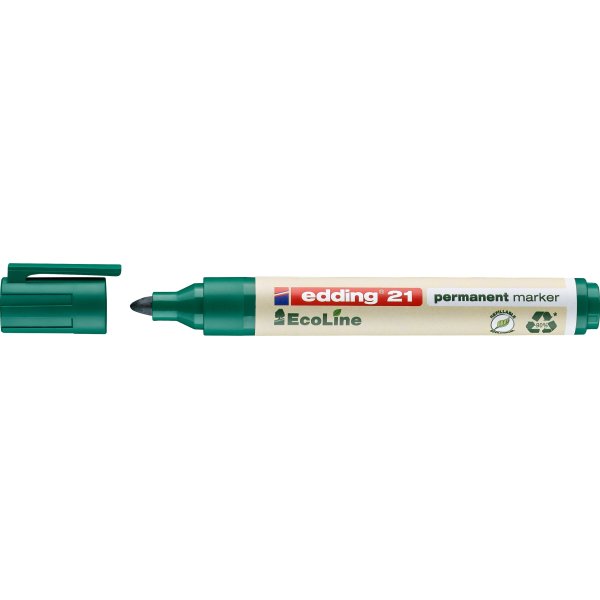 Edding 21 ecoline permanent marker, grøn